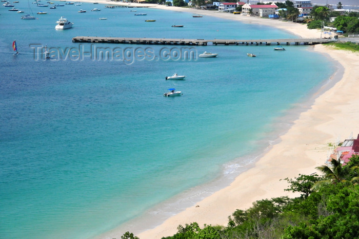 anguilla25: Sandy Ground, Anguilla: beach and the pier of Anguilla's main harbour - Road Bay - photo by M.Torres - (c) Travel-Images.com - Stock Photography agency - Image Bank