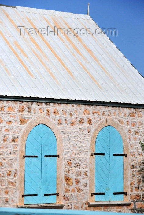 anguilla39: The Valley, Anguilla: Ebenezer Methodist Church - windows - photo by M.Torres - (c) Travel-Images.com - Stock Photography agency - Image Bank