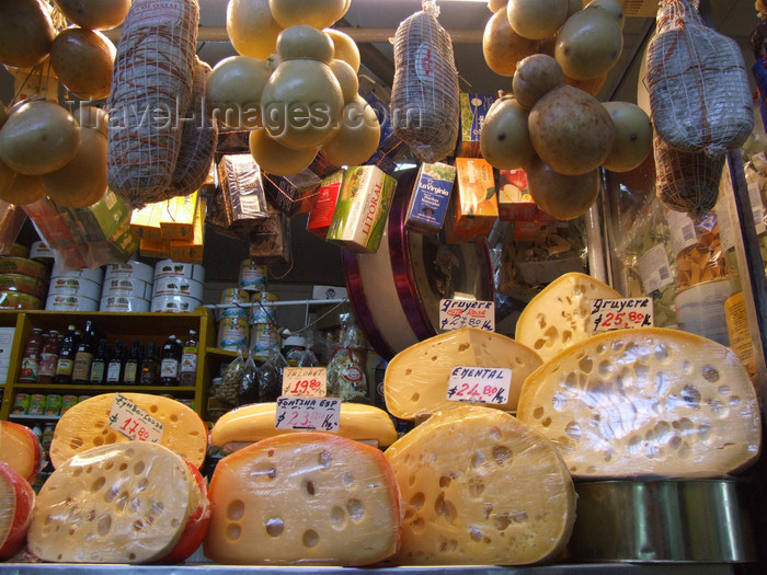 argentina182: Argentina - Córdoba - cheese at the market - Mercado Municipal - images of South America by M.Bergsma - (c) Travel-Images.com - Stock Photography agency - Image Bank