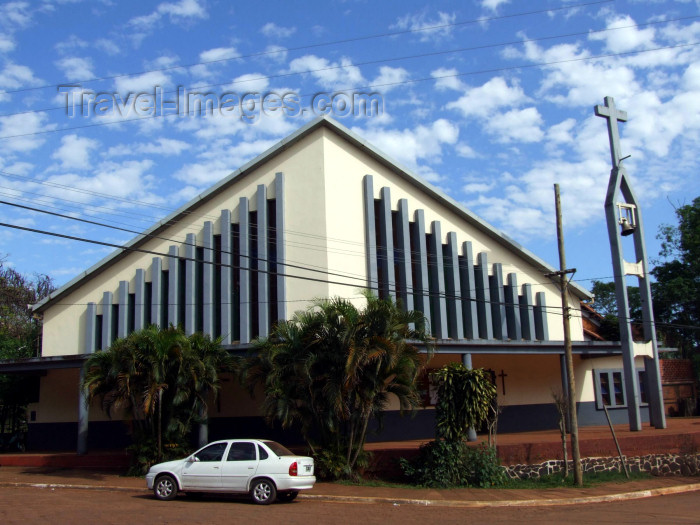 argentina240: Argentina - Puerto Iguazu - Modern church - images of South America by M.Bergsma - (c) Travel-Images.com - Stock Photography agency - Image Bank