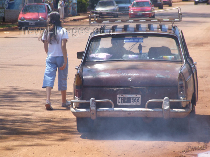 argentina243: Argentina - Puerto Iguazu - smelling Peugeot - images of South America by M.Bergsma - (c) Travel-Images.com - Stock Photography agency - Image Bank