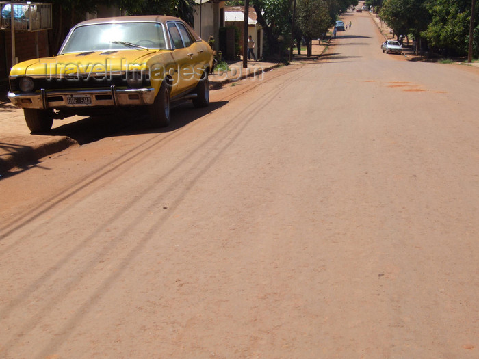 argentina245: Argentina - Puerto Iguazu - the streets are red in Puerto Iguazu, some cars are yellow - images of South America by M.Bergsma - (c) Travel-Images.com - Stock Photography agency - Image Bank