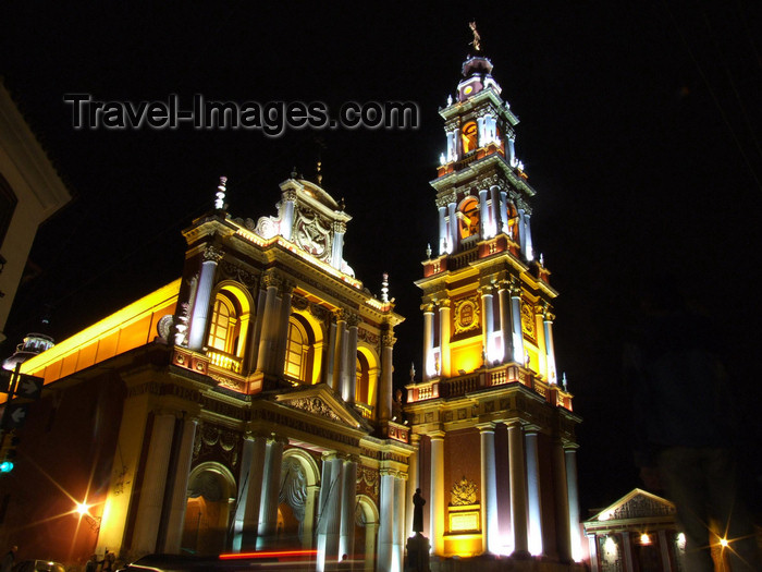 argentina262: Argentina - Salta - Iglesia San Francisco - nocturnal - images of South America by M.Bergsma - (c) Travel-Images.com - Stock Photography agency - Image Bank