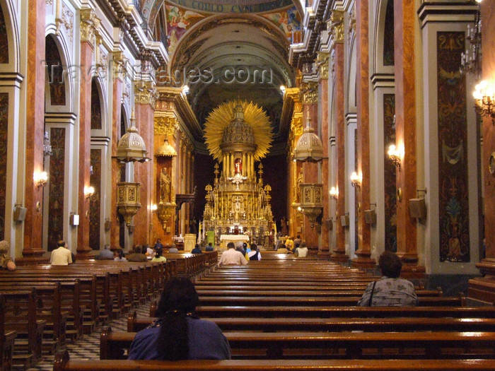 argentina265: Argentina - Salta - Inside the Cathedral - images of South America by M.Bergsma - (c) Travel-Images.com - Stock Photography agency - Image Bank