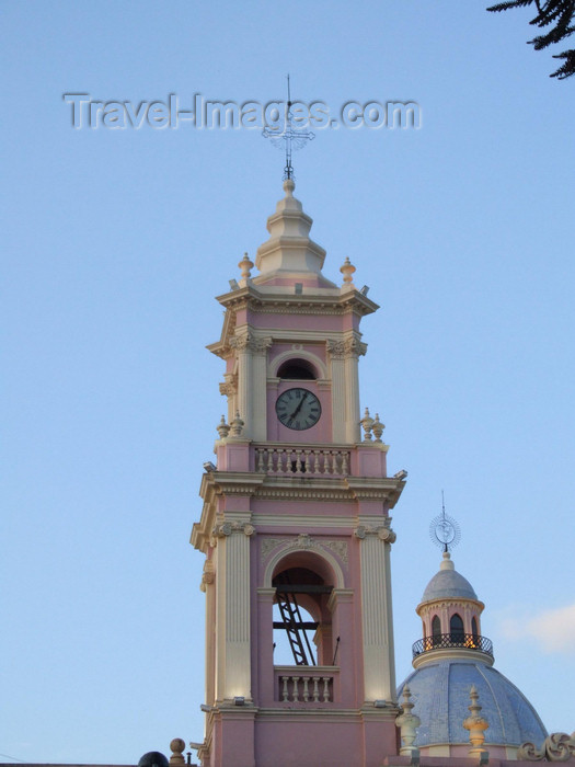 argentina276: Argentina - Salta - The Cathedral - bell tower - images of South America by M.Bergsma - (c) Travel-Images.com - Stock Photography agency - Image Bank