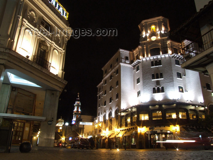 argentina281: Argentina - Salta - View from Plaza 9 de Julio towards San Francisco church - nocturnal - images of South America by M.Bergsma - (c) Travel-Images.com - Stock Photography agency - Image Bank