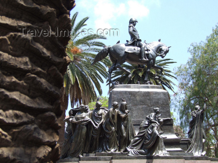 argentina283: Argentina - Salta -equestrian  Statue of José de San Martín - Plaza 9 de Julio - images of South America by M.Bergsma - (c) Travel-Images.com - Stock Photography agency - Image Bank