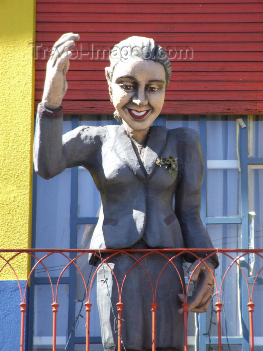 argentina320: Argentina - Buenos Aires - Evita in La Boca - images of South America by M.Bergsma - (c) Travel-Images.com - Stock Photography agency - Image Bank