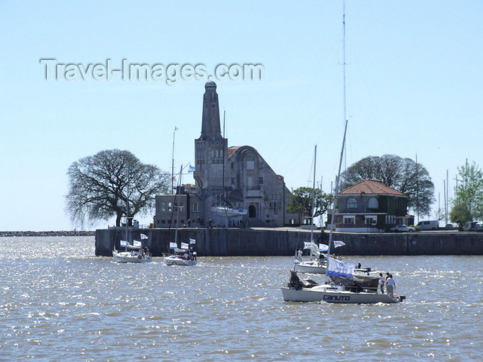 argentina327: Argentina - Buenos Aires - Leaving Puerto Madero for Colonia, Uruguay - lighthouse - images of South America by M.Bergsma - (c) Travel-Images.com - Stock Photography agency - Image Bank