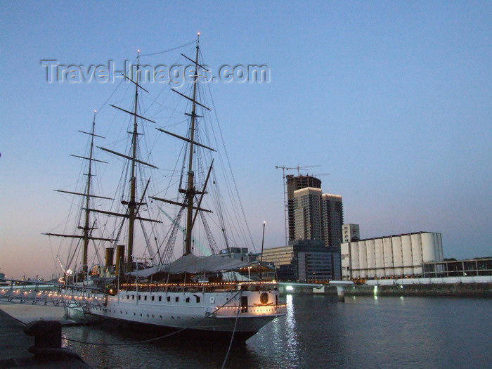 argentina347: Argentina - Buenos Aires - Puerto Madero - tall ship - images of South America by M.Bergsma - (c) Travel-Images.com - Stock Photography agency - Image Bank