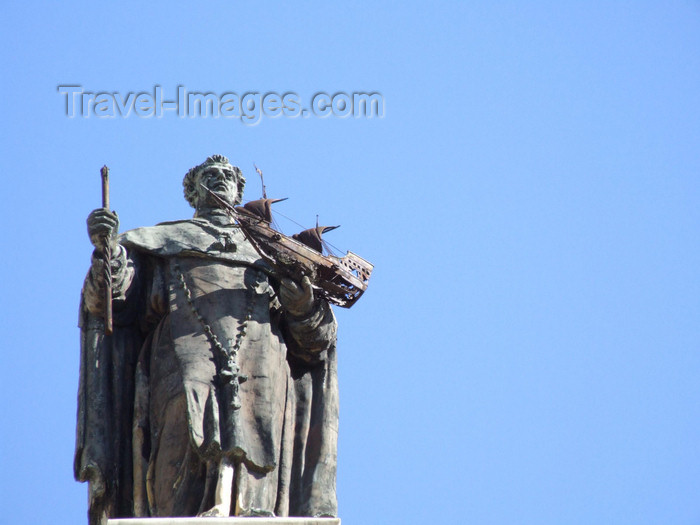 argentina361: Argentina - Buenos Aires - Statue with a boat, San Telmo - images of South America by M.Bergsma - (c) Travel-Images.com - Stock Photography agency - Image Bank