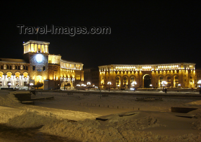 armenia110: Armenia - Yerevan: Republic Square at night - designed by Armenian architect Alexander Tamanian - photo by S.Hovakimyan - (c) Travel-Images.com - Stock Photography agency - Image Bank