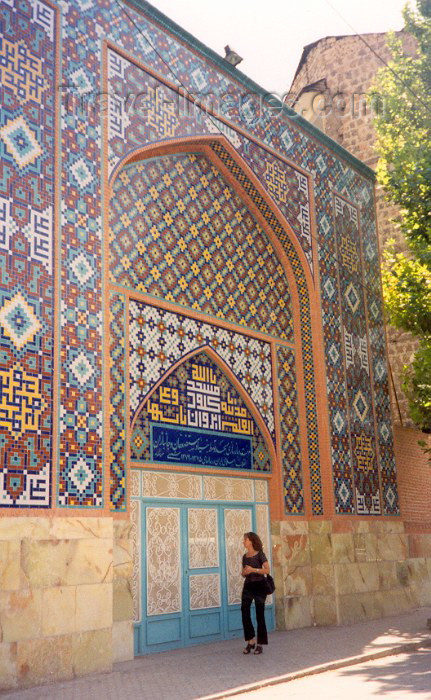 armenia18: Armenia -  Yerevan: tiled façade of the Gei Mosque - Persian Mosque - Mashtots avenue (photo by M.Torres) - (c) Travel-Images.com - Stock Photography agency - Image Bank