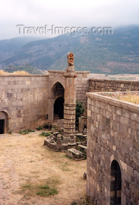 armenia37: Armenia - Tatev, Syunik province: 6 m high octagonal  pillory - Tatev Monastery complex - photo by M.Torres - (c) Travel-Images.com - Stock Photography agency - Image Bank