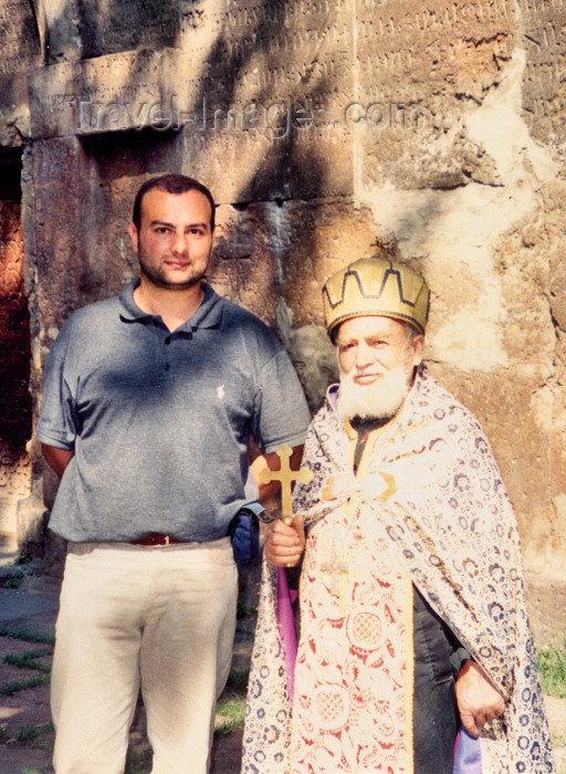 armenia56: Armenia - Bjni: meeting the Armenian clergy - aged 83 this Armenian priest never went further than 10 km from here - photo by M.Torres - (c) Travel-Images.com - Stock Photography agency - Image Bank