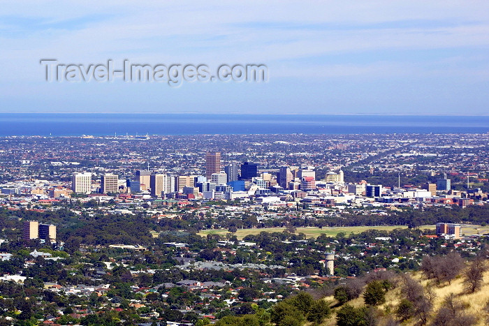 australia383: Adelaide (SA): the city viewed from Mount Osmond - photo by Rod Eime - (c) Travel-Images.com - Stock Photography agency - Image Bank