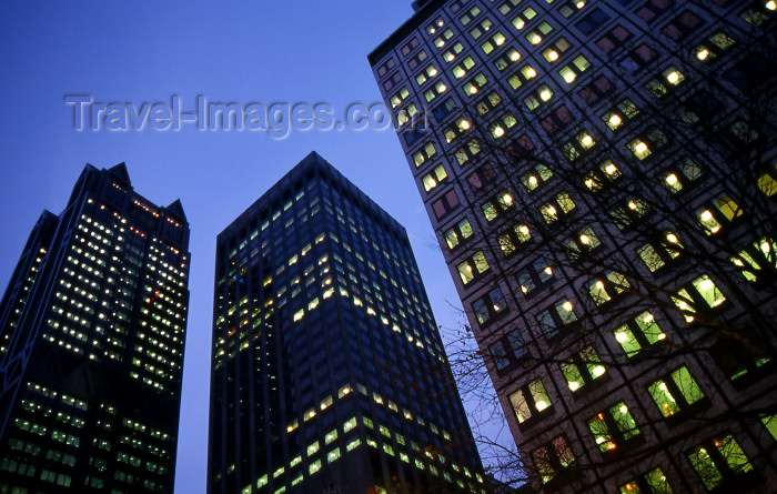 australia634: Australia - Melbourne: city lights - office buildings - Victoria - photo by S.Lovegrove - (c) Travel-Images.com - Stock Photography agency - Image Bank