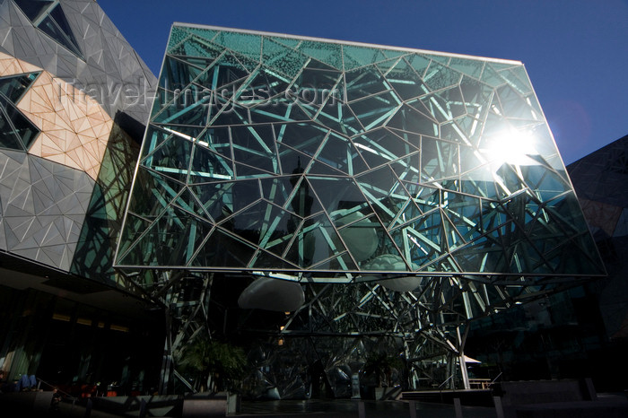 australia717: Melbourne, Victoria, Australia: Australian Centre for the Moving Image - ACMI - Alfred Deakin Building, designed by Federation Square architects Lab + Bates Smart - photo by Y.Xu - (c) Travel-Images.com - Stock Photography agency - Image Bank