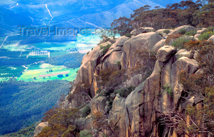 australia783: Mount Buffalo National Park, Victoria, Australia: Mt. Buffalo plateau and the valley- photo by G.Scheer - (c) Travel-Images.com - Stock Photography agency - Image Bank