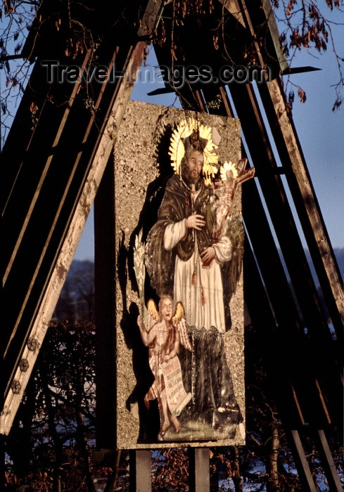 austria71: Austria - Oberndorf bei Salzburg: Saint Joseph - road-side icon - photo by F.Rigaud - (c) Travel-Images.com - Stock Photography agency - Image Bank