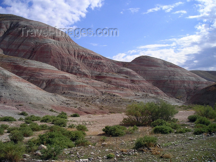 azer126: Siyazan rayon, NE Azerbaijan: the Candy Cane mountains - road from Gilazi - photo by F.MacLachlan - (c) Travel-Images.com - Stock Photography agency - Image Bank