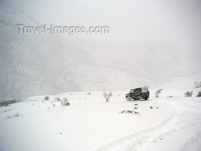 azer159: Azerbaijan - outside Quba: UAZ jeep loses its way in a high pass between Quba and Khynalygh / Xiniliq (photo by Austin Kilroy) - (c) Travel-Images.com - Stock Photography agency - Image Bank