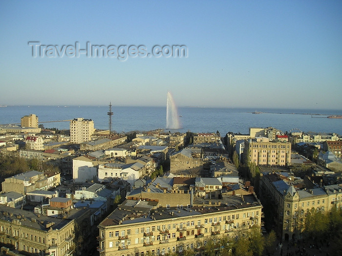 azer219: Azerbaijan - Baku: water jet in the Caspian, Geneva style - photo by F.MacLachlan - (c) Travel-Images.com - Stock Photography agency - Image Bank