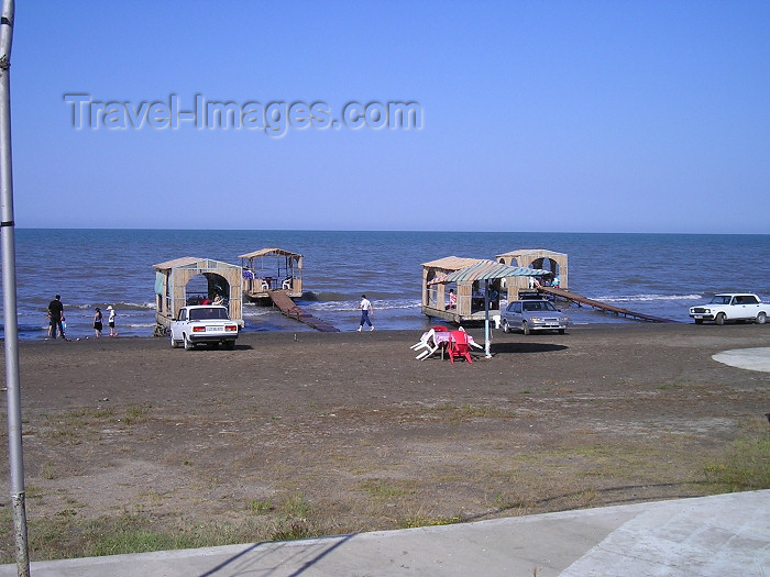 azer246: Azerbaijan - Nabran (Khachmas rayon - NE Azerbaijan): beach at Malibu pool complex - Caspian sea - photo by F.MacLachlan) - (c) Travel-Images.com - Stock Photography agency - Image Bank