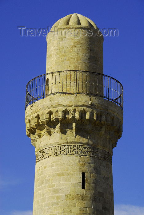 azer272: Azerbaijan - Baku: minaret of the Royal Mosque at the Shirvan Shah's palace - UNESCO world heritage - photo by M.Torres - (c) Travel-Images.com - Stock Photography agency - Image Bank