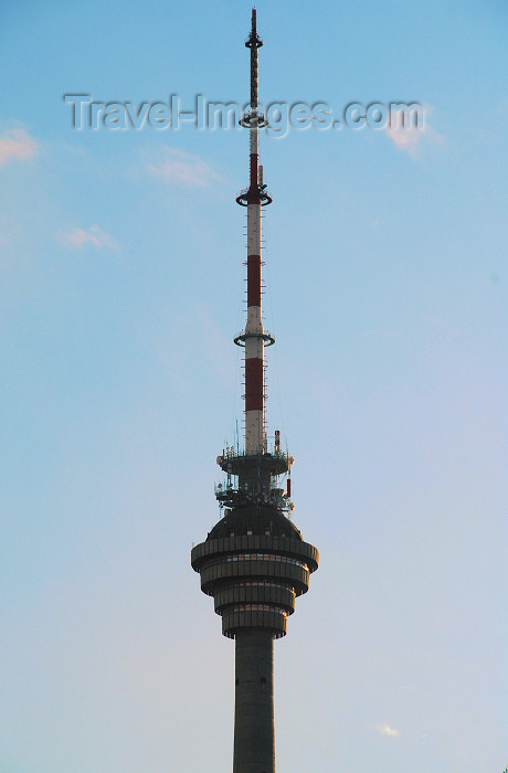 azer275: Azerbaijan - Baku: the TV tower - televison  tower - photo by Miguel Torres - (c) Travel-Images.com - Stock Photography agency - Image Bank