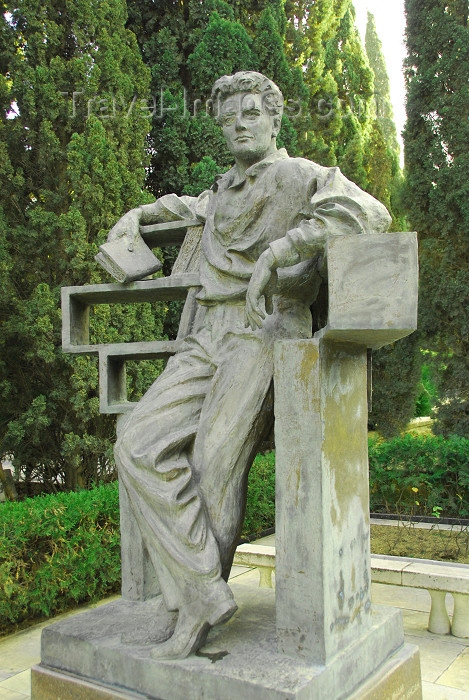 azer308: Azerbaijan - Baku: tomb of Shikhali Gurbanov, Azeri communist, first secretary of the central committee of Azerbaijan's Communist Party - Honour cemetery - photo by M.Torres - (c) Travel-Images.com - Stock Photography agency - Image Bank