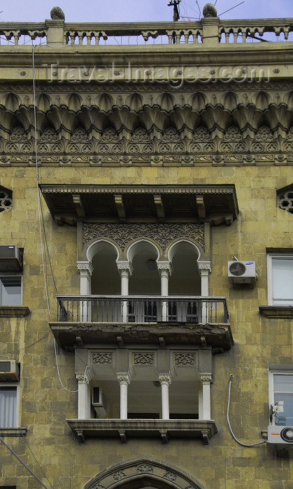 azer345: Azerbaijan - Baku: balcony of a residential building - architecture - photo by Miguel Torres - (c) Travel-Images.com - Stock Photography agency - Image Bank