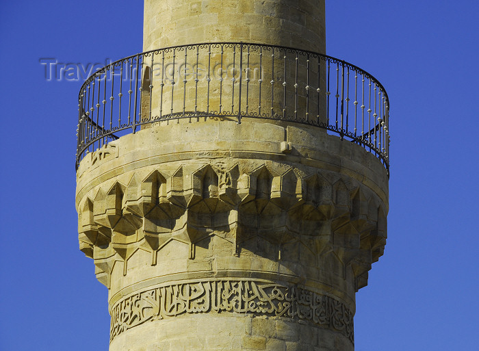 azer384: Azerbaijan - Baku: Royal mosque - detail of the minaret's balcony - Shirvan Shah's palace / Shirvanshahlar sarayi - Unesco world heritage - photo by Miguel Torres - (c) Travel-Images.com - Stock Photography agency - Image Bank