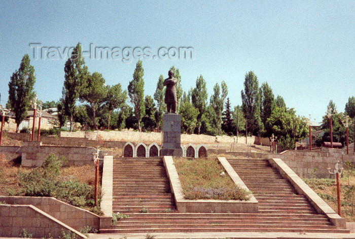 azer39: Azerbaijan - Shemakha / Shamakha: Sabir statue, poet - the town's favourite son - photo by M.Torres - (c) Travel-Images.com - Stock Photography agency - Image Bank