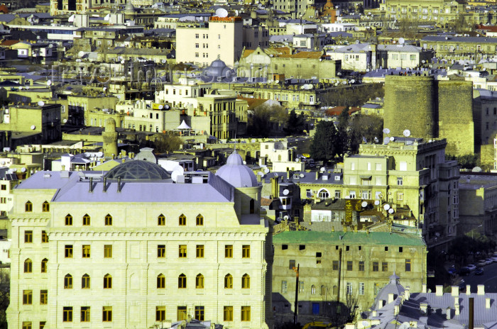 azer391: Azerbaijan - Baku: Heydar Aliyev Foundation / museum and the old city - photo by Miguel Torres - (c) Travel-Images.com - Stock Photography agency - Image Bank