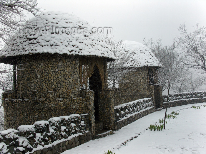 azer415: Aqsu / Agsu, Azerbaijan: winter scene - snow at Chanlibel restaurant - photo by N.Mahmudova - (c) Travel-Images.com - Stock Photography agency - Image Bank