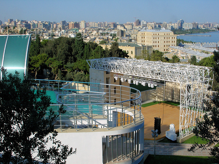 azer461: Baku, Azerbaijan: Green Theater - view of the city - photo by N.Mahmudova - (c) Travel-Images.com - Stock Photography agency - Image Bank