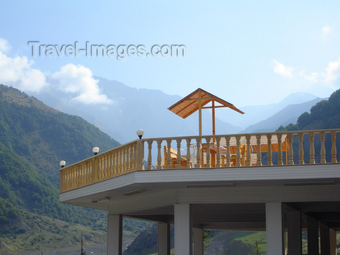 azer466: Azerbaijan - Ilisu - 'Ulu Dag' hotel - terrace - photo by F.MacLachlan - (c) Travel-Images.com - Stock Photography agency - Image Bank