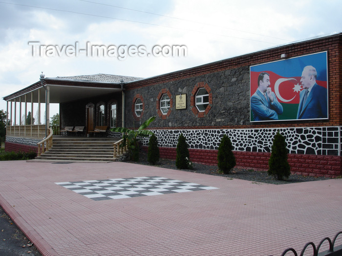 azer470: Azerbaijan - Ilisu - Hamam istisu - the Aliyev dynasty leaves the chessboard empty - photo by F.MacLachlan - (c) Travel-Images.com - Stock Photography agency - Image Bank