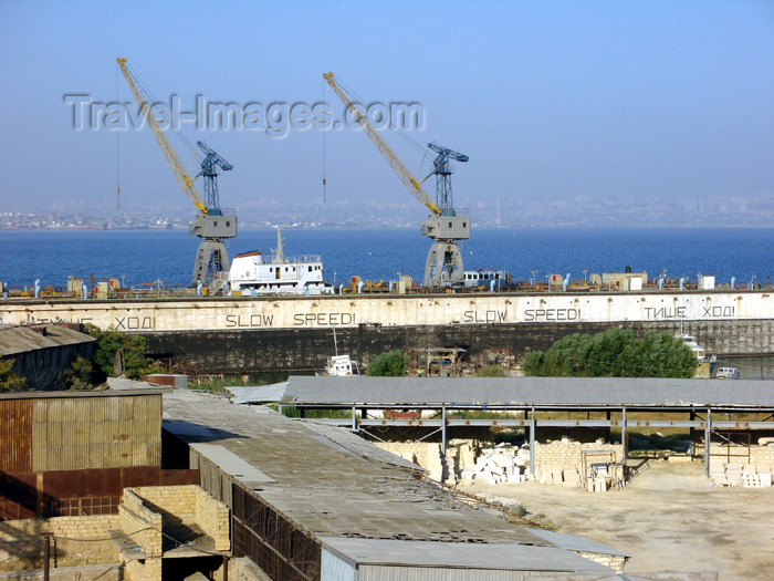 azer491: Azerbaijan - Baku: dry dock in the harbour - photo by N.Mahmudova - (c) Travel-Images.com - Stock Photography agency - Image Bank