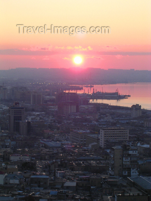 azer528: Baku, Azerbaijan: sunset over Baku bay - photo by G.Monssen - (c) Travel-Images.com - Stock Photography agency - Image Bank