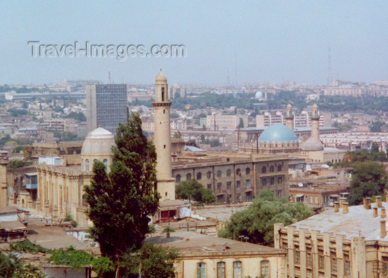 azer53: Azerbaijan - Baku: Domes and minarets - Mosques - photo by Miguel Torres) - (c) Travel-Images.com - Stock Photography agency - Image Bank