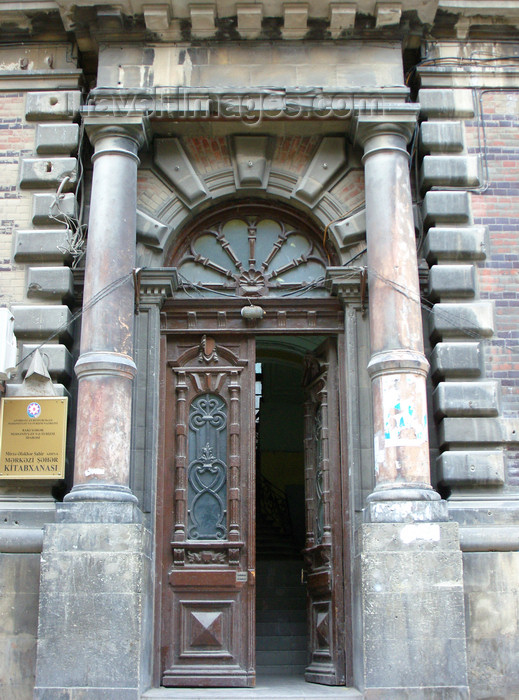 azer542: Baku, Azerbaijan: Mirza Alakbar Sabir central library - entrance - photo by N.Mahmudova - (c) Travel-Images.com - Stock Photography agency - Image Bank