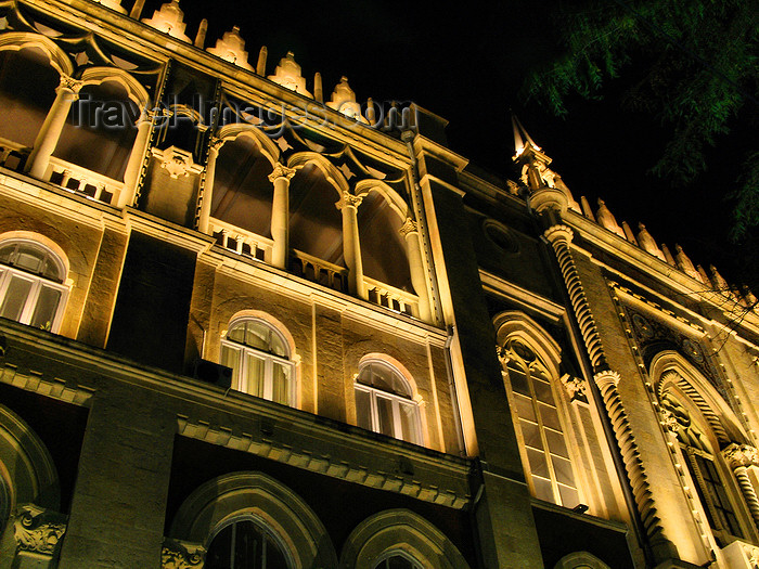 azer548: Baku, Azerbaijan: Presidium of the Academy of Sciences - Ismailia palace - nocturnal - photo by N.Mahmudova - (c) Travel-Images.com - Stock Photography agency - Image Bank