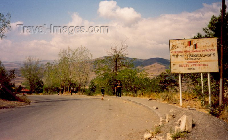 azer80: Azerbaijan - Lachin / Berdzor: the start of the Lachin corridor - photo by Miguel Torres - (c) Travel-Images.com - Stock Photography agency - Image Bank