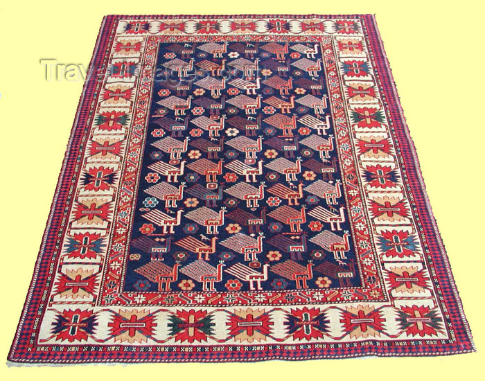 azerbaijan-carpets1: Azeri Carpet: Baku - Simurg (photo by Vugar Dadashov) - (c) Travel-Images.com - Stock Photography agency - Image Bank