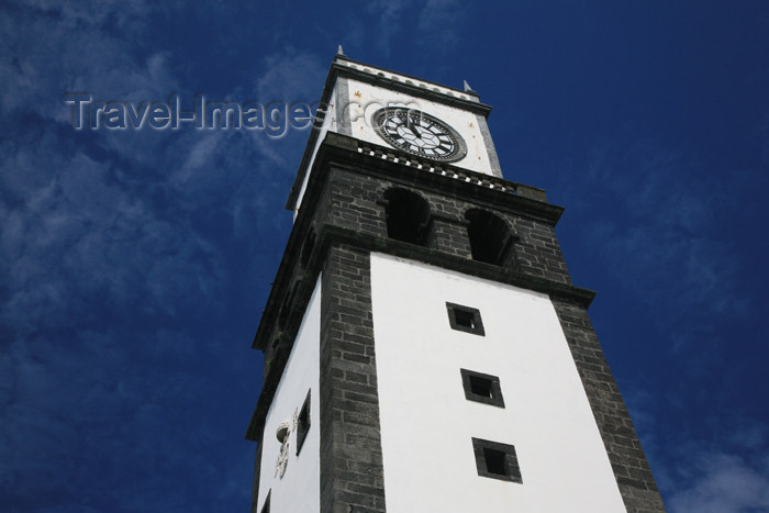 azores176: Azores / Açores - São Miguel - Ponta Delgada: São Sebastião church - bell tower / torre da igreja de São Sebastião - Igreja Matriz de Ponta Delgada - photo by A.Stepanenko - (c) Travel-Images.com - Stock Photography agency - Image Bank