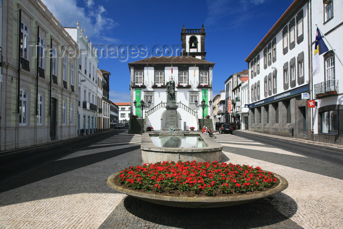 azores7: Azores - Portugal - Sao Miguel - Ponta Delgada: Câmara Municipal e a Praça da República / City Hall and Republic's sq. - photo by A.Stepanenko - (c) Travel-Images.com - Stock Photography agency - Image Bank