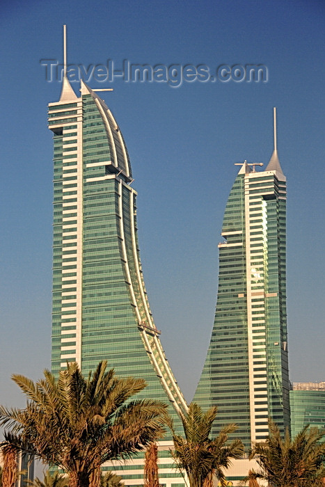 bahrain52: Manama, Bahrain: Bahrain Financial Harbour towers - BFH - Commercial East and Commercial West twin-towers - 53 floors and 260 meters tall - photo by M.Torres - (c) Travel-Images.com - Stock Photography agency - Image Bank