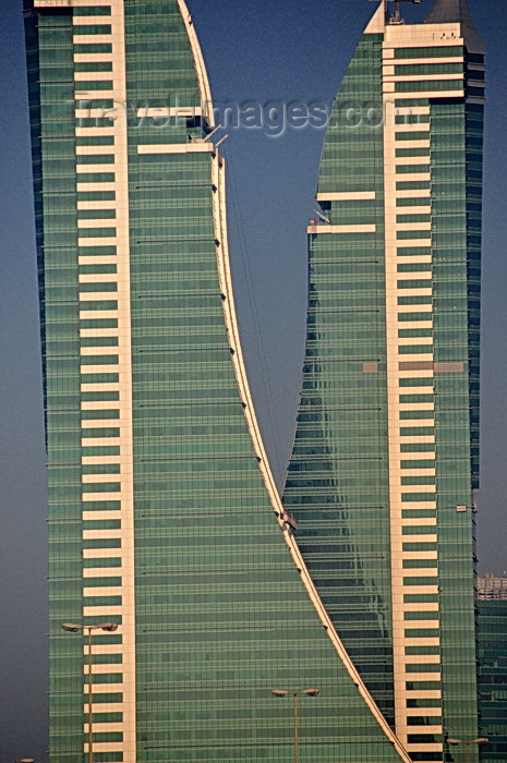 bahrain54: Manama, Bahrain: Bahrain Financial Harbour towers - BFH - Commercial East and Commercial West twin-towers - curtain wall façades - modernist style - photo by M.Torres - (c) Travel-Images.com - Stock Photography agency - Image Bank